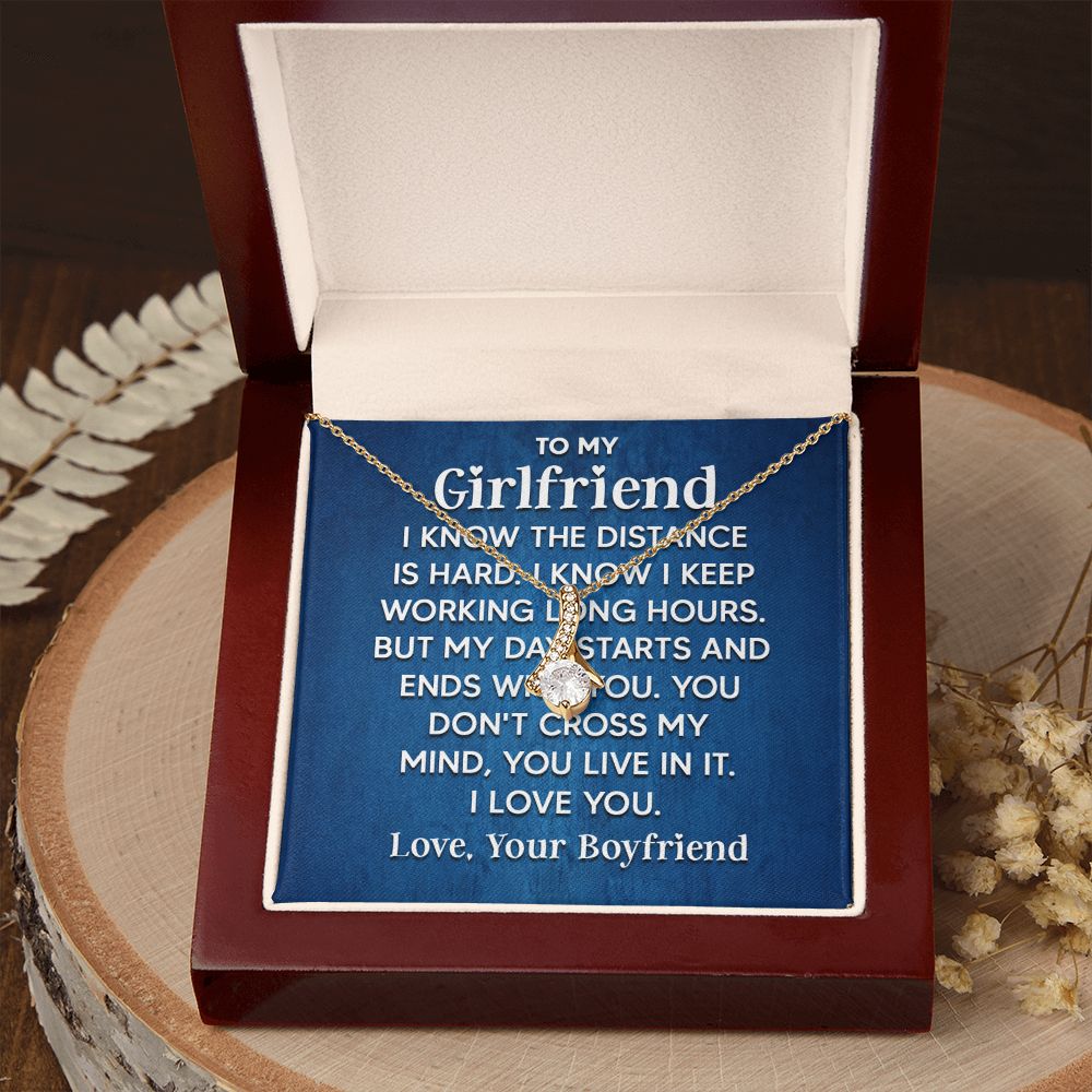 Couples Gifts Soulmate Necklace Gifts From Husband, Wedding Anniversary Jewelry For Wife From Husband, Wife Birthday Gifts From Husband, To My Unbiological Sister Message Card and Gift Box styles On Birthday, Christmas, Anniversary  Allruing Necklace