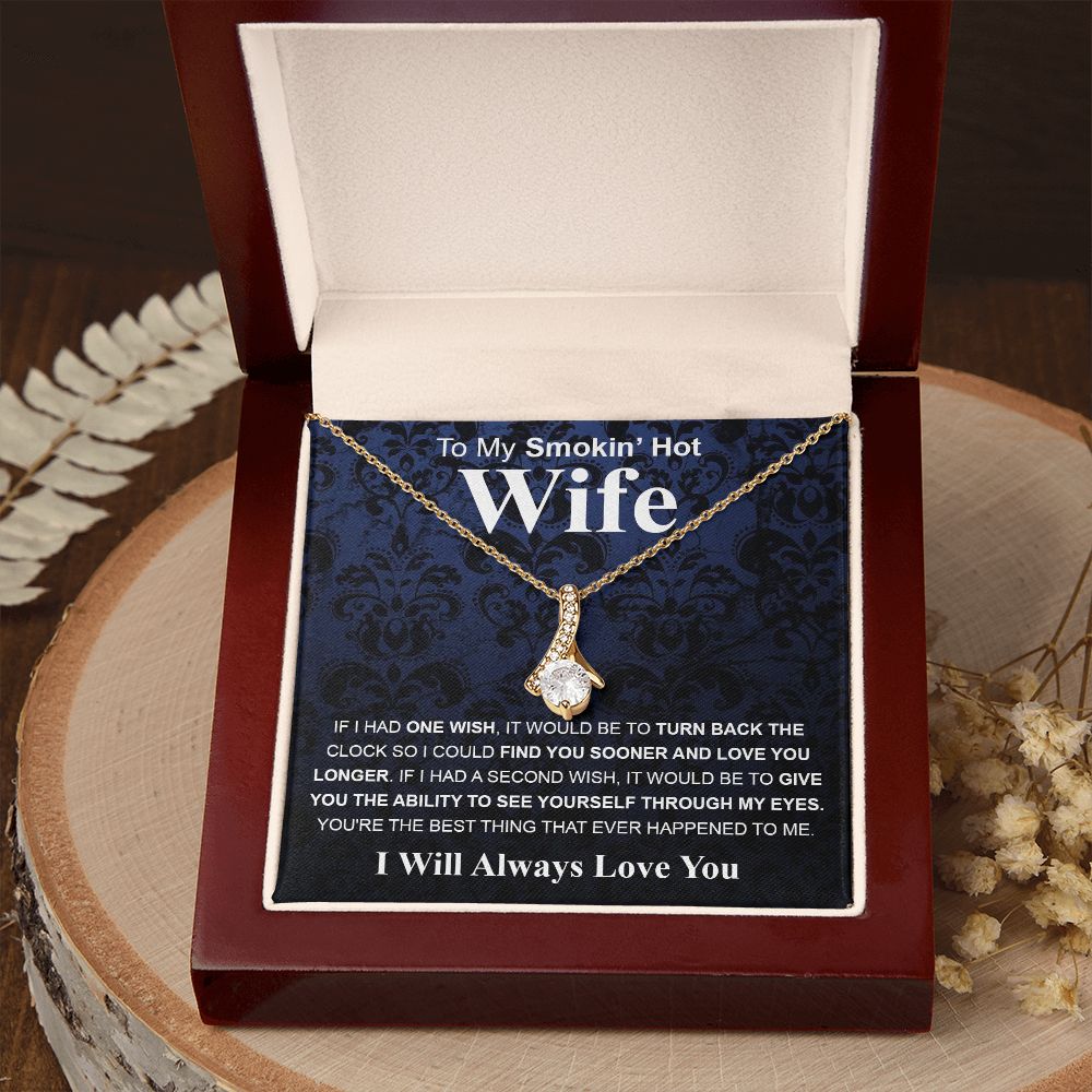 Gifts For Wife Birthday Gifts From Husband Necklace Valentines Day, Necklace for Future Soulmate, Wedding Valentine Jewelry for Wife Necklace Gifts from Husband - Soulmate Gift Necklace with Message Card and Gift Box Allruing Necklace