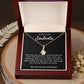 To My Lovely Soulmate Necklace Gift From Husband To My Badass Wife Pendant Valentine Jewelry with Message Card and Gift Box. Gift for Wife. Necklace Gift Set for Wife Necklace Gifts Box Gift Box Styles Allruing Necklace