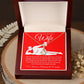 To My Beautiful Wife Necklace For Women, Funny Gifts For Girlfriend,Valentine Presents For Girlfriend, Best Birthday Meaningful Gift Ideas For Wife, Women Romantic Jewelry For Her Anniversary Message Card and Gift Box Styles Allruing Necklace