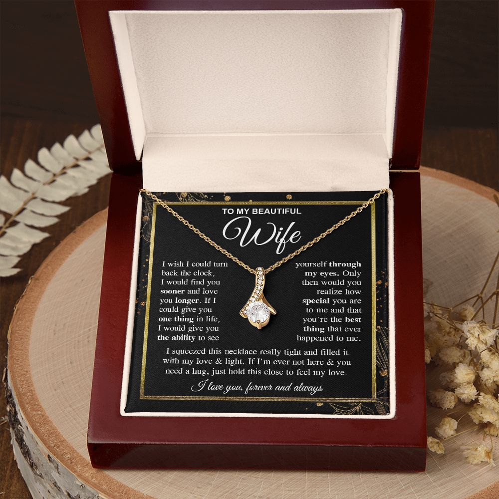 To My Soulmate Necklace Gift for Her, Wife Gifts From Husband, Anniversary Gifts For Wife From Husband To My Soulmate Necklace Message Card and Necklace Gift Box Gift Box Styles on Birthday, Wedding, Anniversary, Valentine Allruing Necklace