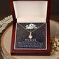 Couples Gifts, Nusre Wife Girlfriend Necklace Gifts From Husband, Wedding Anniversary Jewelry For Wife From Husband, Wife Birthday From Husband, To My Beautiful Wife Girlfriend Message Card and Gift Box styles On Birthday, Christmas, Anniversary  Allruing