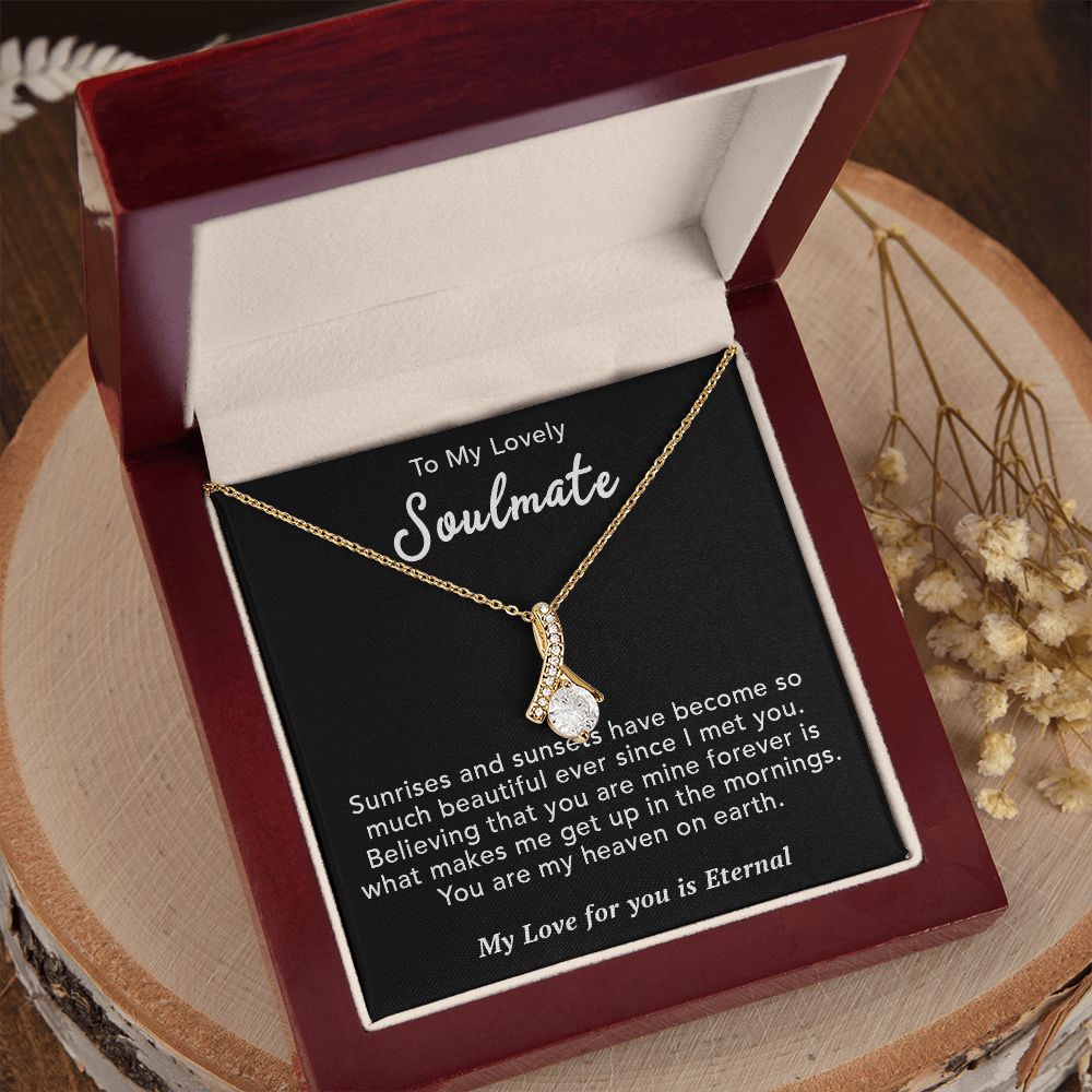 To My Lovely Wife Necklace Gift From Husband To My Badass Wife Pendant Valentine Jewelry with Message Card and Gift Box. Gift for Wife. Necklace Gift Set for Wife Necklace Gifts Box Gift Box Styles Allruing Necklace