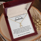 To My Lovely Soulmate Necklace Gift From Husband To My Badass Wife Pendant Anniversary Jewelry with Message Card and Gift Box. Gift for Wife. Necklace Gift Set for Wife Necklace Gifts Box Gift Box Styles Allruing Necklace