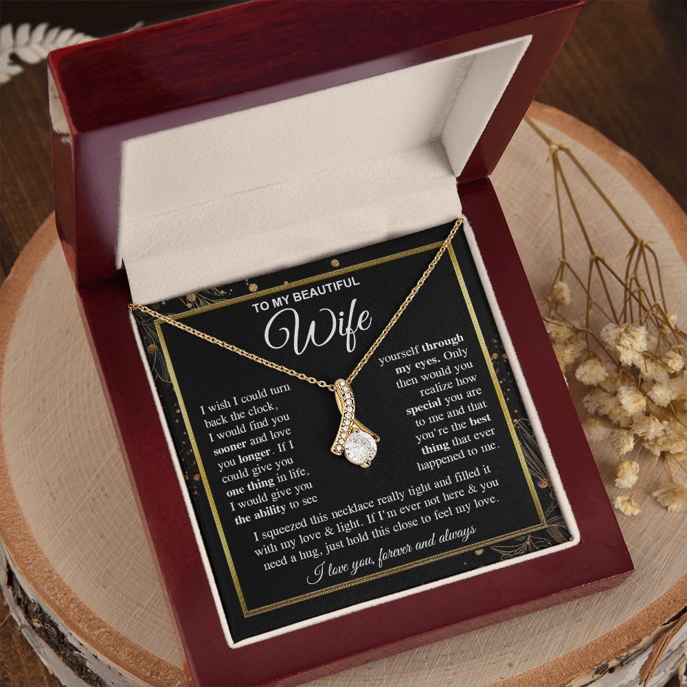 To My Soulmate Necklace Gift for Her, Wife Gifts From Husband, Anniversary Gifts For Wife From Husband To My Soulmate Necklace Message Card and Necklace Gift Box Gift Box Styles on Birthday, Wedding, Anniversary, Valentine Allruing Necklace