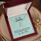 Couples Gifts, To My Sister Necklace Gifts From Husband, Wedding Anniversary Jewelry For Wife From Husband, Wife Birthday From Husband, To My Soulmate Message Card and Gift Box styles On Birthday, Christmas, Anniversary  Allruing Necklace