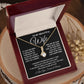 To My Beautiful Wife Necklace, Soulmate Jewelry For Women, Wife Necklace From Husband, Soulmate Gift For Her, To My Future Wife Necklace Message Card and Necklace Gift Box Gift Box Styles on Birthday, Wedding, Anniversary, Valentine Allruing Necklace