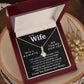 To My Wife Necklace To My Future Wife Necklace Gifts, Promise Necklace For Her, Fiance Gifts For Her, Valentine Gifts For Soulmate From Husband With Message Card Box LED, Soulmate Necklace For Women, To My Wife Necklace Allruing Necklace
