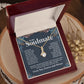 Couples Gifts Necklace To My Soulmate Necklace Anniversary Valentine Jewelry Romantic Gifts For My Wife Pendant Jewelry with Message Card and Box Necklaces for Women Valentines Day Happy Anniversary Wedding Present Allruing Necklace