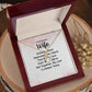 Couples Gifts, Beautiful Wife Necklace Gifts From Husband, Wedding Anniversary Jewelry For Wife From Husband, Wife Birthday From Husband, To My Unbiological Sister Message Card and Gift Box styles On Birthday, Christmas, Anniversary  Allruing Necklace