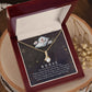 Couples Gifts, Nusre Wife Girlfriend Necklace Gifts From Husband, Wedding Anniversary Jewelry For Wife From Husband, Wife Birthday From Husband, To My Beautiful Wife Girlfriend Message Card and Gift Box styles On Birthday, Christmas, Anniversary  Allruing