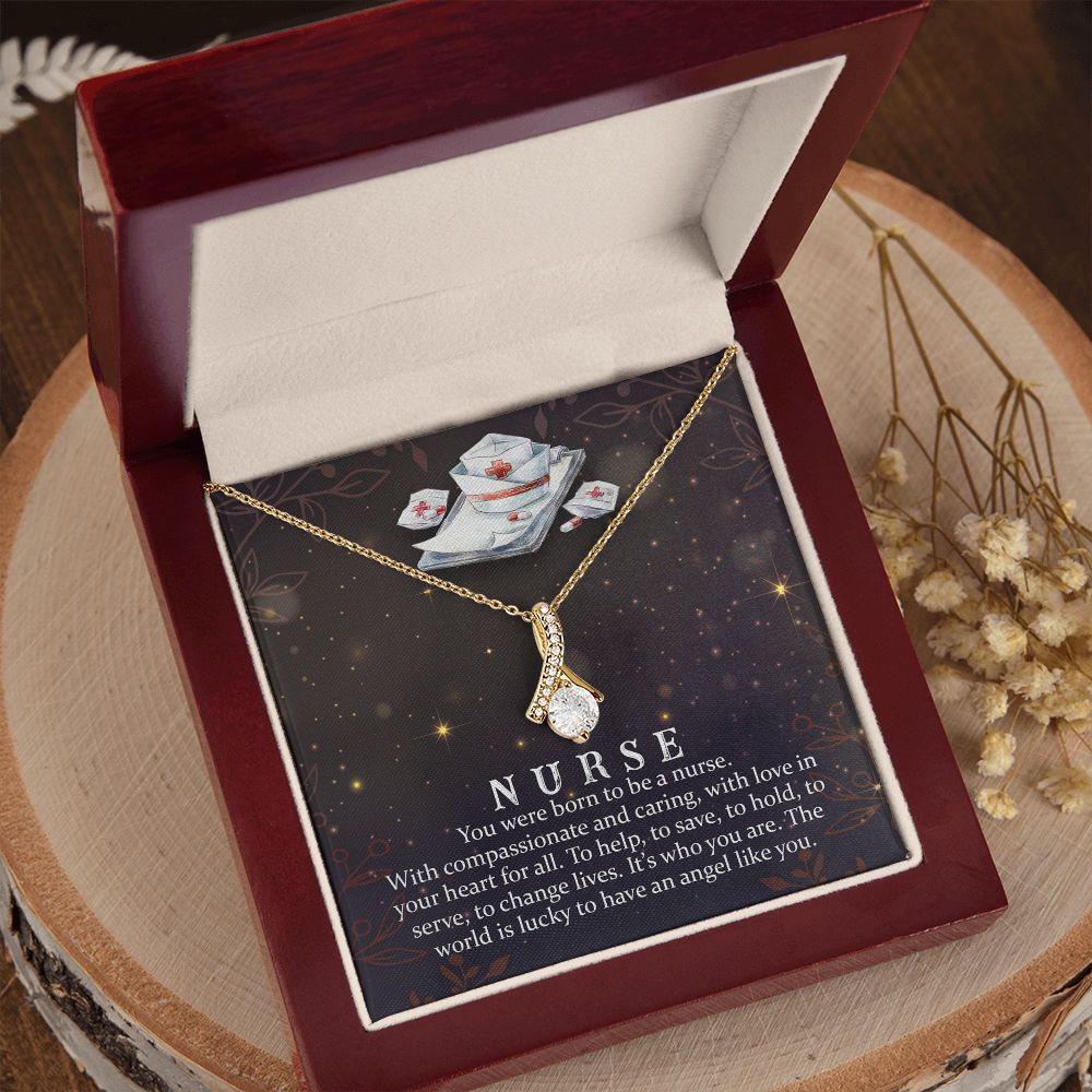 Couples Gifts, Nusre Wife Girlfriend Necklace Gifts From Husband, Wedding Anniversary Jewelry For Wife From Husband, Wife Birthday From Husband, To My Beautiful Wife Girlfriend Message Card and Gift Box styles On Birthday, Christmas, Anniversary  Allruing
