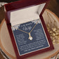 Wife Necklace Gift for Her, Soulmate Jewelry, Necklace for Future Wife, Wedding Anniversary Jewelry for Wife Necklace Gifts from Husband - Soulmate Gift Necklace with Message Card and Gift Box Allruing Necklace