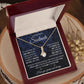 To My Soulmate Necklace for Women, Necklaces For Wife from Husband, Soulmate Necklace to My Future Wife, Necklace For Girlfriend with Message Card and Necklace Gift Box Gift Box Styles on Birthday, Christmas, Wedding, Anniversary Allruing Necklace
