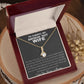Couples Gifts, To My Smokin's Hot Wife Necklace, Bonus Necklace Gift For Her, Birthday Gift Necklaces Customer Name Message Card and Gift Box styles On Birthday, Christmas, Anniversary Allruing Necklace