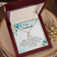 To My Soulmate, To My Wife Necklace, Wife Necklace, Wife Gift, WIfe Gift From Husband, Happy Anniversary, Meaningful Necklace Message Card and Gift Box Styles on Birthday, Christmas, Anniversary Allruing Necklace