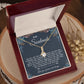 To My Soulmate Necklace Gift, Necklaces For Wife from Husband, Soulmate Necklace to My Beautiful Soulamte, Necklace For Soulmate with Message Card and Necklace Gift Box Gift Box Styles on Birthday, Christmas, Wedding, Anniversary, Valentine Allruing Neckl
