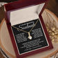 To My Beautiful Soulmate Necklace, Soulmate Jewelry For Women, Wife Necklace From Husband, Soulmate Gift For Her, To My Future Wife Necklace Message Card and Necklace Gift Box Gift Box Styles on Birthday, Wedding, Anniversary, Valentine Allruing Necklace