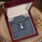 Soulmate Necklace Gift for Her, Soulmate Jewelry, Necklace for Future Wife, Wedding Anniversary Jewelry for Wife Necklace Gifts from Husband - Soulmate Gift Necklace with Message Card and Gift Box Allruing Necklace