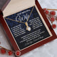 To My Beautiful Wife Necklace, Soulmate Jewelry For Women, Wife Necklace From Husband, Soulmate Gift For Her, To My Future Soulmate Necklace Message Card and Necklace Gift Box Gift Box Styles on Birthday, Wedding, Anniversary, Valentine Allruing Necklace