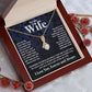 Couples Gifts Necklace To My Wife Necklace Anniversary Christmas Jewelry Romantic Gifts For My Wife Pendant Jewelry with Message Card and Box Necklaces for Women Valentines Day Happy Anniversary Wedding Present Allruing Necklace