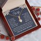 Wife Necklace Gift for Her, Soulmate Jewelry, Necklace for Future Wife, Wedding Anniversary Jewelry for Wife Necklace Gifts from Husband - Soulmate Gift Necklace with Message Card and Gift Box Allruing Necklace