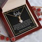 To My Lovely Wife Necklace Gift From Husband To My Badass Wife Pendant Jewelry with Message Card and Gift Box. Gift for Wife. Necklace Gift Set for Wife Necklace Gifts Box Gift Box Styles Allruing Necklace