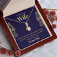 To My Beautiful Wife, Love Knot Necklace Gifts For Wife From Husband, To My Soulmate Necklace For Women, To My Wife Necklace Wedding Anniversary, I Love You, Meaningful Necklace Message Card and Gift Box Styles on Birthday, Christmas, Anniversary Allruing