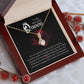 Couples Gifts, Beautiful Queen Necklace Gifts From Husband, Wedding Anniversary Jewelry For Wife From Husband, Wife Birthday From Husband, To My Soulmate Message Card and Gift Box styles On Birthday, Christmas, Anniversary  Allruing Necklace