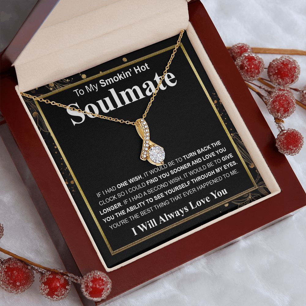 Gifts For Soulmate Birthday Gifts From Husband Necklace Valentines Day, Necklace for Future Soulmate, Valentine Necklace Jewelry for Wife Necklace Gifts from Husband - Soulmate Gift Necklace with Message Card and Gift Box.jpg Allruing Necklace