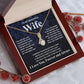 Gifts For Wife Birthday Gifts From Husband Necklace Valentines Days, Necklace for Future Soulmate, Wedding Necklace Jewelry for Wife Necklace Gifts from Husband - Soulmate Gift Necklace with Message Card and Gift Box Allruing Necklace