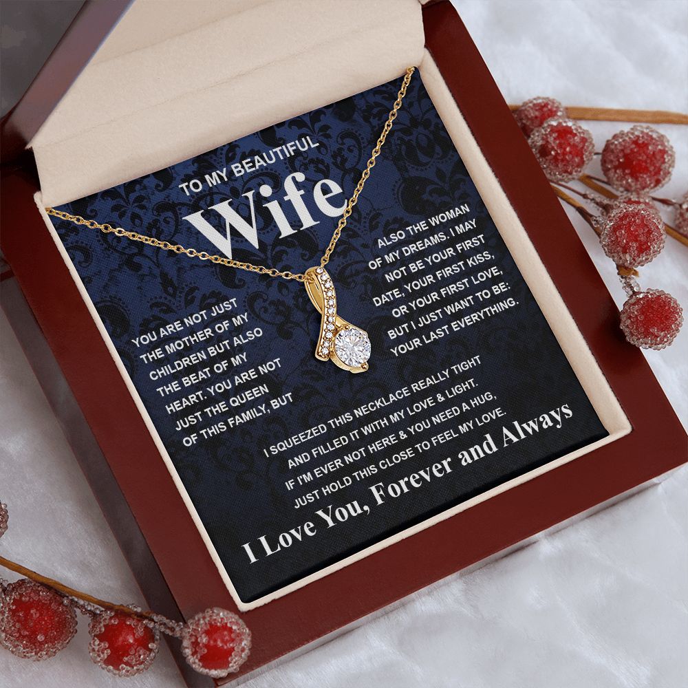 Gifts For Wife Birthday Gifts From Husband Necklace Valentines Days, Necklace for Future Soulmate, Wedding Necklace Jewelry for Wife Necklace Gifts from Husband - Soulmate Gift Necklace with Message Card and Gift Box Allruing Necklace