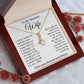 To My Beautiful Soulmate Necklace Gift, Wife Gifts From Husband, Valentine Gifts For Wife From Husband To My Soulmate Necklace Message Card and Necklace Gift Box Gift Box Styles on Birthday, Wedding, Anniversary, Valentine Allruing Necklace