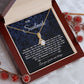 To My Soulmate Necklace Gift, Necklaces For Wife from Husband, Soulmate Necklace to My Beautiful Wife, Necklace For Soulmate with Message Card and Necklace Gift Box Gift Box Styles on Birthday, Christmas, Wedding, Anniversary, Valentine Allruing Necklace