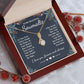 To My Beautiful Soulmate Necklace Gift, Soulmate for Wife Valentine Gifts from Husband, Birthday for Women, Soulmate Gifts, Message Card and Necklace Gifts Box Gift Box Styles on Birthday, Wedding, Anniversary, Valentine Allruing Necklace