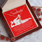 To My Soulmate Necklace For Women, Funny Gifts For Girlfriend,Valentine Presents For Girlfriend, Best Birthday Meaningful Gift Ideas For Wife, Women Romantic Jewelry For Her Anniversary Message Card and Gift Box Styles Allruing Necklace