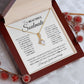to My Beautiful Soulmate Necklace Future Wife Gifts, Promise Necklace For Her, Fiance Gifts For Her, Wedding Birthday Gifts For Future Wife With Message Card Box LED, Soulmate Necklace For Women, To My Wife Necklace Allruing Necklace