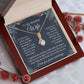 Wife Necklace Gift for Her, Soulmate Jewelry, Necklace for Future Wife, Anniversary Valentine Jewelry for Wife Necklace Gifts from Husband - Soulmate Gift Necklace with Message Card and Gifts Box Allruing Necklace