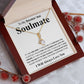Gifts For Soulmate Birthday Gifts From Husband Necklace Valentines Day, Necklace for Future Soulmate, Wedding Anniversary Jewelry for Wife Necklace Gifts from Husband - Soulmate Gift Necklace with Message Card and Gift Box Allruing Necklace