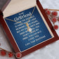 Couples Gifts Soulmate Necklace Gifts From Husband, Wedding Anniversary Jewelry For Wife From Husband, Wife Birthday Gifts From Husband, To My Unbiological Sister Message Card and Gift Box styles On Birthday, Christmas, Anniversary  Allruing Necklace