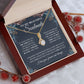 To My Beautiful Soulmate Necklace, Love Necklace for Girlfriend, Wife Gift, Soulmate Jewelry, Soulmate Necklace, Future Wife Gift, Necklace for Wife from Husband Necklace Message Card and Gift Box Styles on Birthday, Christmas, Wedding, Anniversary Allrui