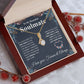 Beautiful Soulmate Necklace My Last Everything, Promise Necklace For Her, Fiance Gift For Her, Wedding Gifts For Future Wife With Message Card Box LED, Soulmate Necklace For Women, To My Wife Necklace Allruing Necklace