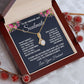 Soulmate Necklace Gifts from Husband, Wedding Anniversary Gifts for Wife from Husband, Wife Birthday Gifts from Husband, To My Wife Necklace Message Card and Necklace Gifts Box Gift Box Styles on Birthday, Wedding, Anniversary, Valentine Allruing Necklace