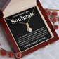 Gifts For Soulmate Birthday Gifts From Husband Necklace Valentines Day, Necklace for Future Soulmate, Valentine Anniversary Jewelry for Wife Necklace Gifts from Husband - Soulmate Gift Necklace with Message Card and Gift Box Allruing Necklace