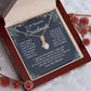 Soulmate Necklace Gift From Husband, Anniversary Romantic Gifts for Wife from Husband, Soulmate Anniversary Gifts Message Card and Necklace Gifts Box Gift Box Styles on Birthday, Wedding, Anniversary, Valentine Allruing Necklace