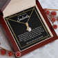 To My Lovely Soulmate Necklace Gift From Husband To My Badass Wife Pendant Jewelry with Message Card and Gift Box. Gift for Wife. Necklace Gift Set for Wife Necklace Gifts Box Gift Box Styles Allruing Necklace