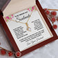 Soulmate Necklace Gifts from Husband, Wedding Anniversary Gifts for Wife from Husband, Wife Valentine Gifts from Husband, To My Wife Necklace Message Card and Necklace Gifts Box Gift Box Styles on Birthday, Wedding, Anniversary, Valentine Allruing Necklac