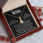 To My Wife Necklace To My Future Wife Necklace Gifts, Promise Necklace For Her, Fiance Gifts For Her, Valentine Gifts For Soulmate From Husband With Message Card Box LED, Soulmate Necklace For Women, To My Wife Necklace Allruing Necklace