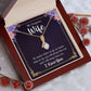 To My Wife Necklace Romantic Gifts For Her Unique Necklaces For Wife From Husband Cute Valentines Day Anniversary Birthday, Love Knot Meaningful Necklace Message Card and Gift Box Styles on Birthday, Christmas, Anniversary  Allruing Necklace