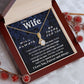 To My Wife Necklace To My Future Wife Necklace Gifts, Promise Necklace For Her, Fiance Gifts For Her, Valentine Necklace Gifts For Soulmate From Husband With Message Card Box LED, Soulmate Necklace For Women, To My Wife Necklace Allruing Necklace